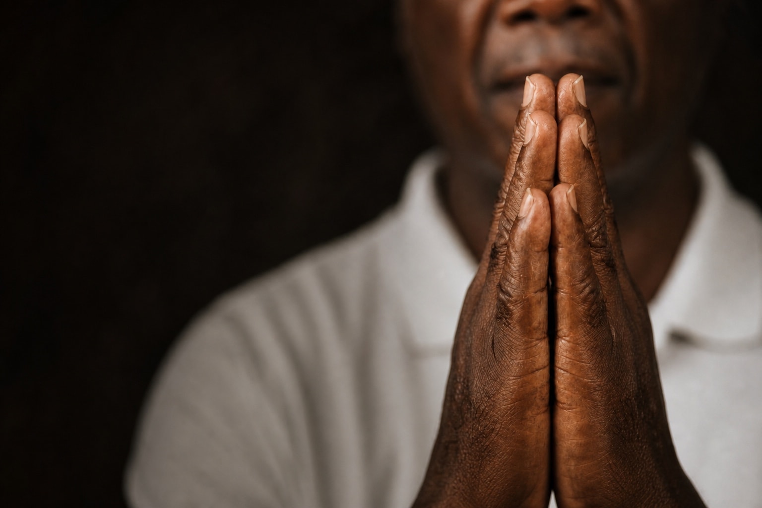 Hands raised in prayer and worship