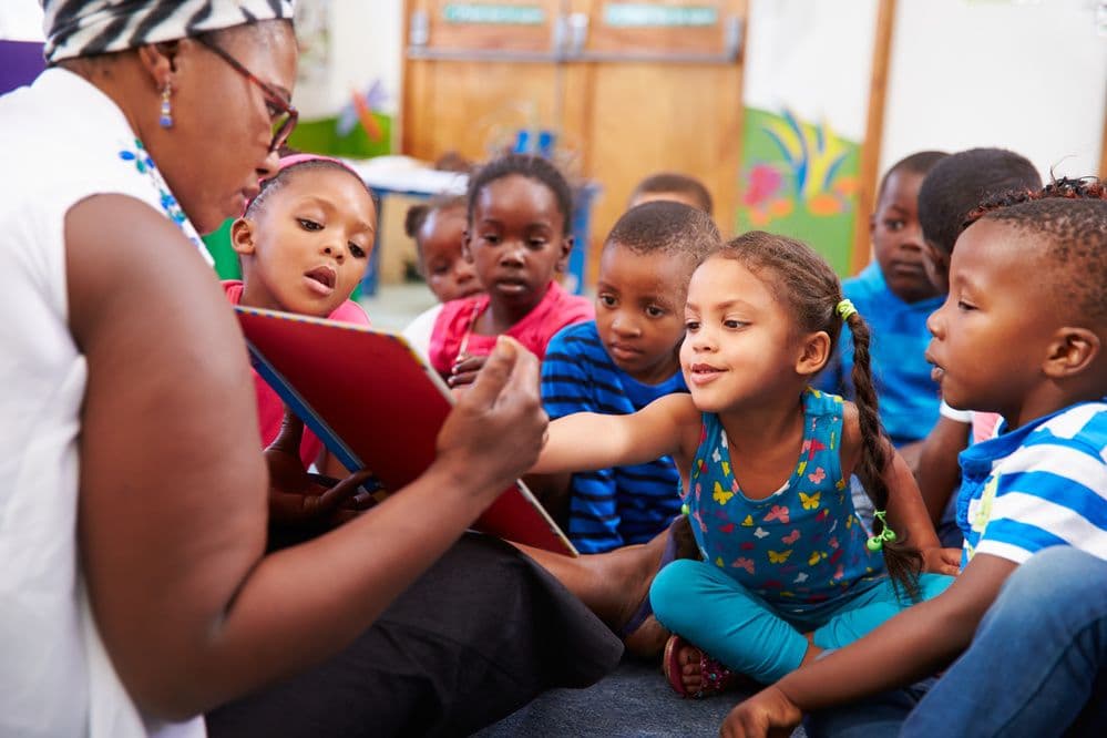 Story time in children’s ministry