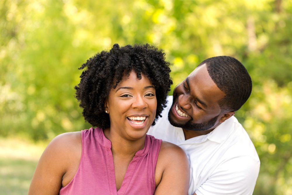 Couple sharing joy and connection